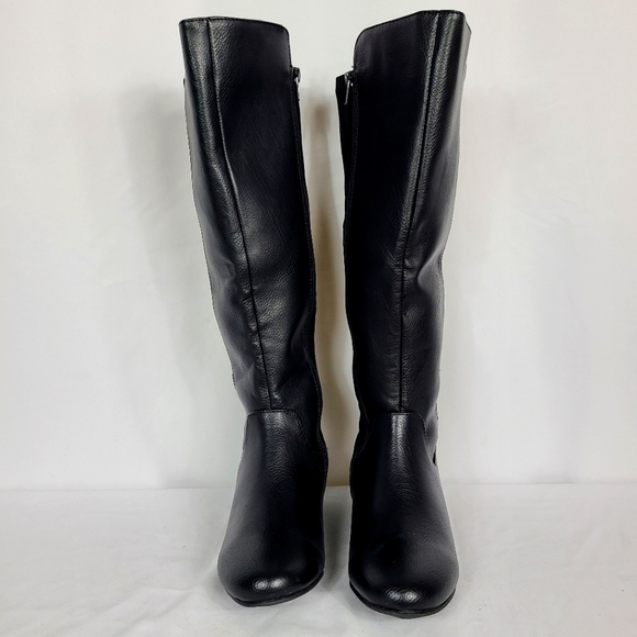 NWOT WOMENS WEDGE KNEE HIGH BOOTS - Picture 3 of 9